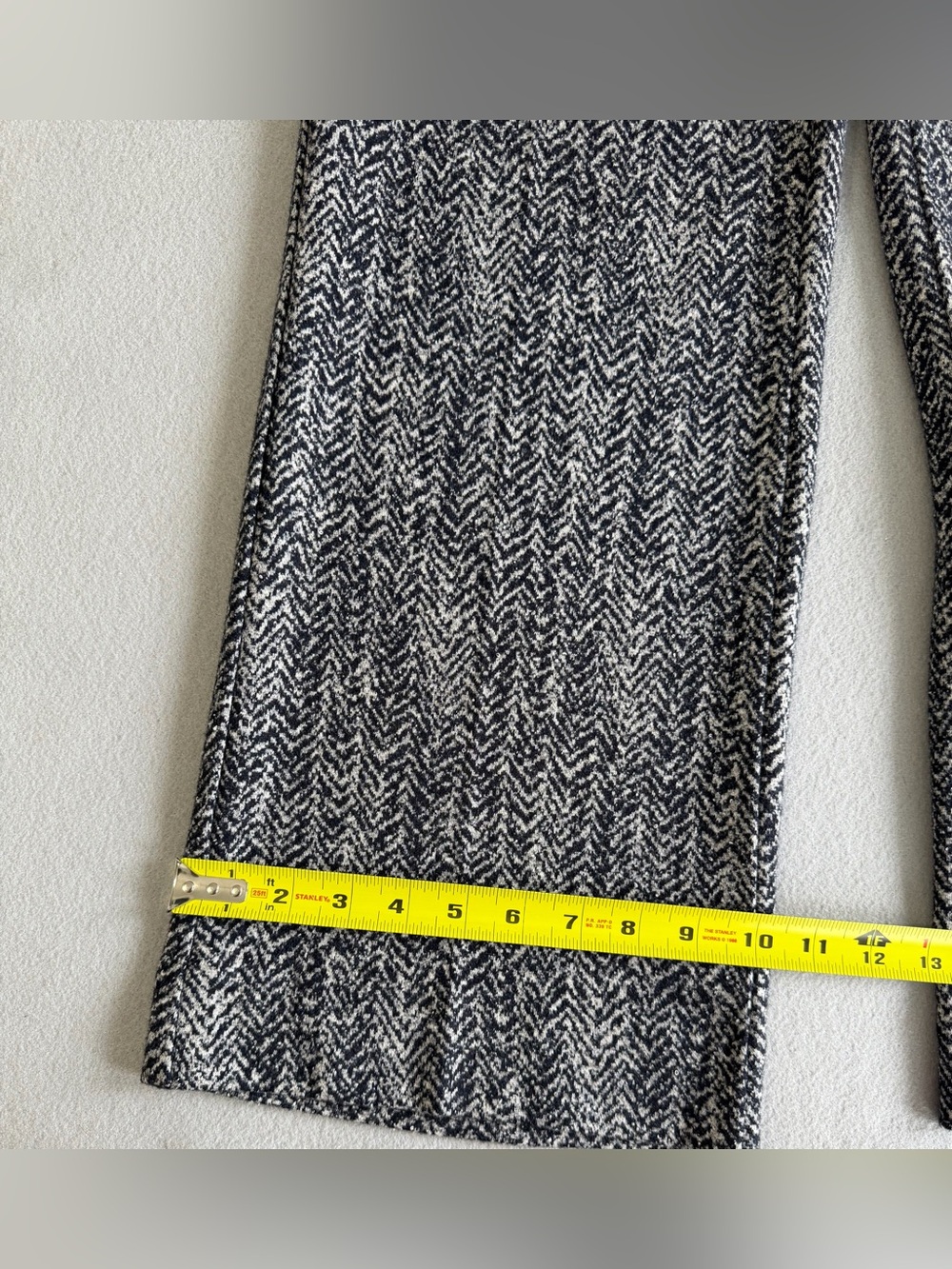 Theory Wide Leg Textured Pants Size P Women’s Wool Blend High Waisted Pockets - Picture 8 of 11